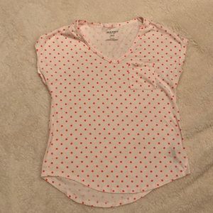 Polka dot t-shirt, M, 2/$12